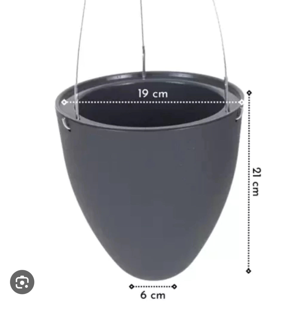 Vaso Autoirrigável EGG 19x21 cm Marrom Taupe – Vasart