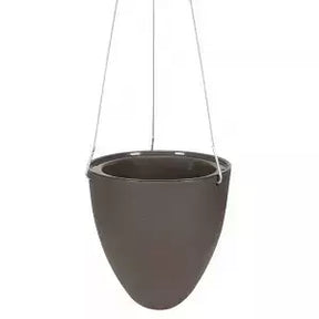 Vaso Autoirrigável EGG 19x21 cm Marrom Taupe – Vasart