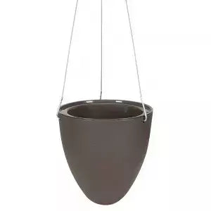 Vaso Autoirrigável EGG 19x21 cm Marrom Taupe – Vasart