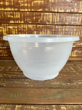 Vaso Transparente Cuia (23,5 × 12 cm) – Raízes Saudáveis, Resistente e Espaçoso para Plantas e Orquídeas