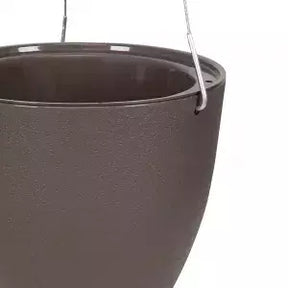 Vaso Autoirrigável EGG 19x21 cm Marrom Taupe – Vasart