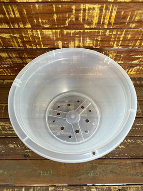 Vaso Transparente Cuia (23,5 × 12 cm) – Raízes Saudáveis, Resistente e Espaçoso para Plantas e Orquídeas