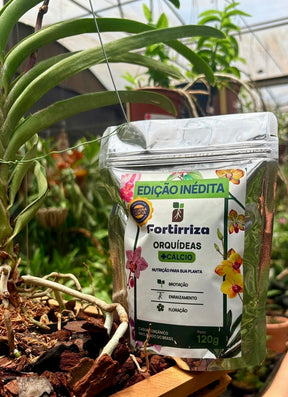 Adubo Orgânico Fortirriza + CÁLCIO 1 Kg – Raízes Fortes, Vegetal Saudável | Ideal para Orquídeas com Raízes Aéreas